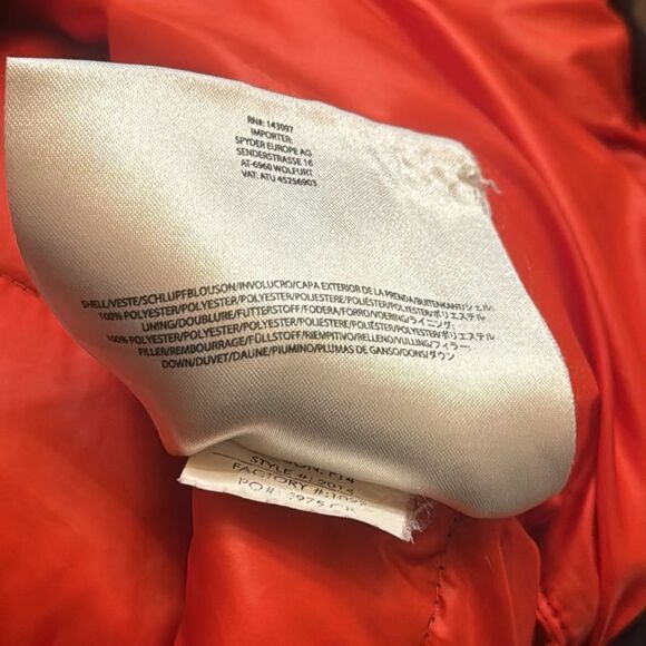 Spyder Black Puffer Jacket size Medium - Picture 10 of 10